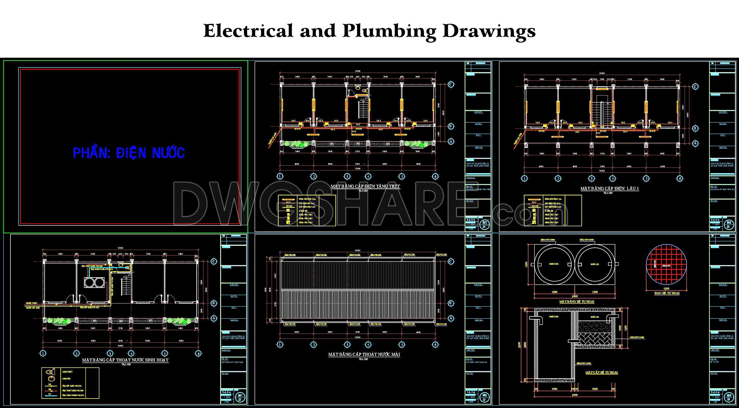 100. Electrical And Plumbing Drawings