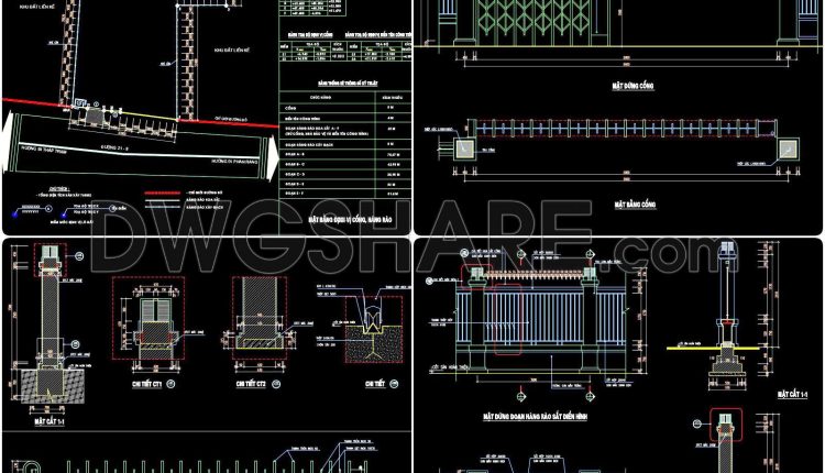 101. Detailed Drawings Of Gates And Fences (2)