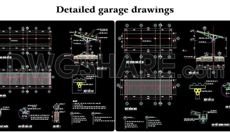 101. Detailed Garage Drawings
