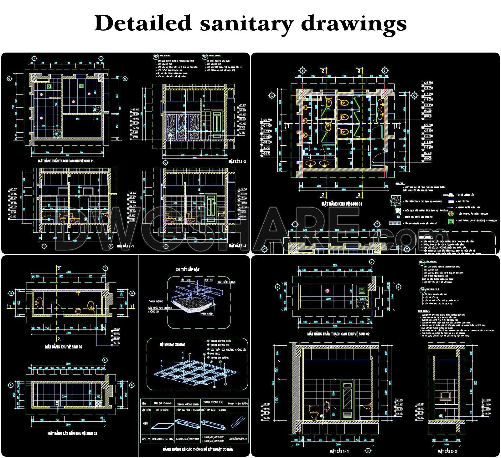 101. Detailed Sanitary Drawings