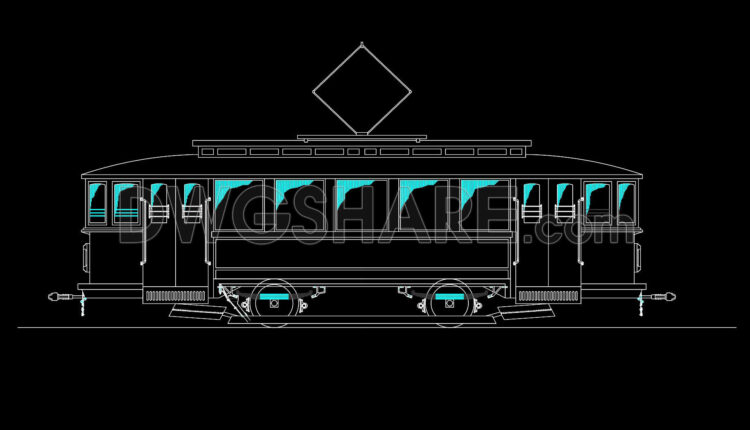 101. Free Download Vintage Tram AutoCAD Drawings (1)