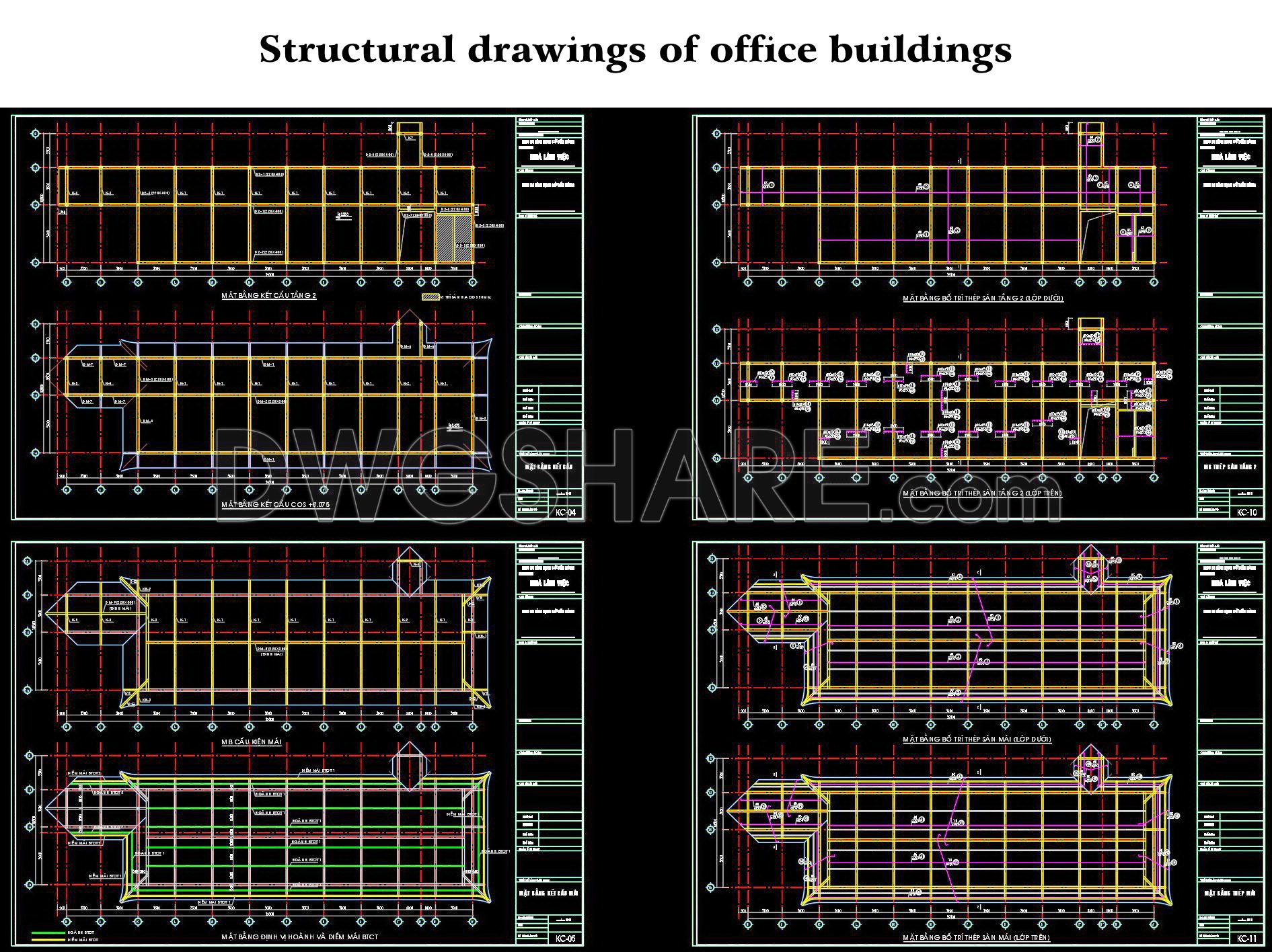 101. Structural Drawings Of Office Buildings