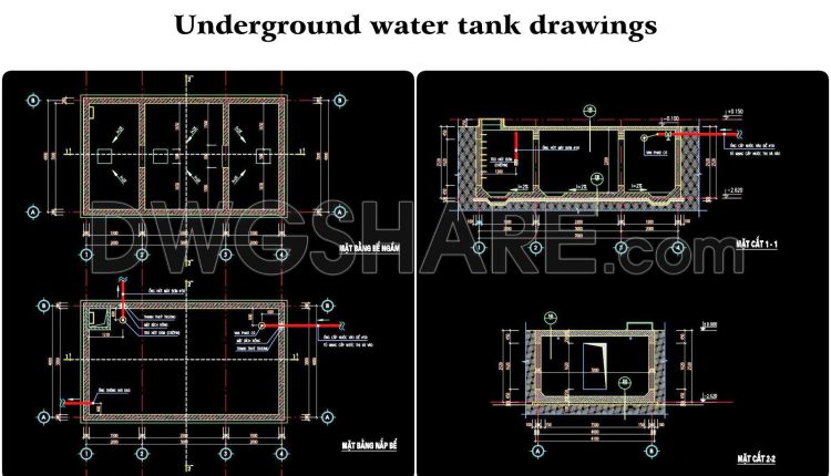 101. Underground Water Tank Drawings