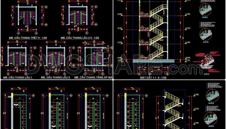 102. Detailed Stair Drawings