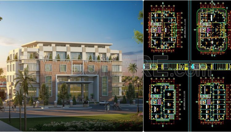 102. Free Download – Science & Technology Application Center Floor Plans (2000m2) 2