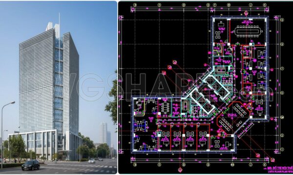 8 months ago
                

                
             1,826103. Free download CAD drawing of an office floor layout with a total area of 3,500m2