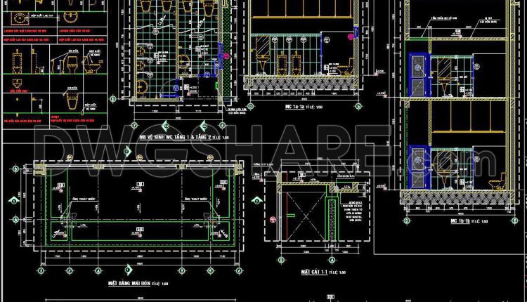 107. Toilet Drawings