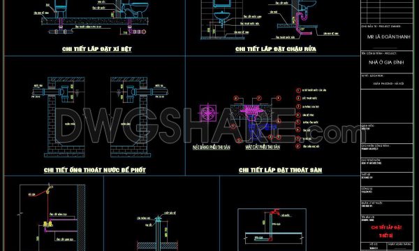 9 months ago
                

                
             625133. CAD drawings detailing the design of water supply and drainage systems for a 4-story townhouse