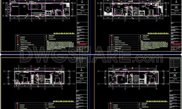 9 months ago
                

                
             417135. Free download electrical and internet cad drawings for 4-storey house