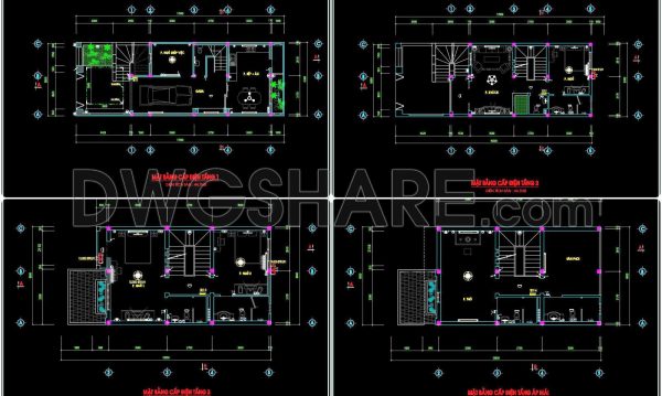 140. Free Download Electrical Design Drawings for a 3-Story Townhouse
