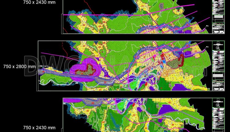 143. Drawing of Plan Boundary and Boundary of the Planned Construction Area with Predominant Land Use (1)