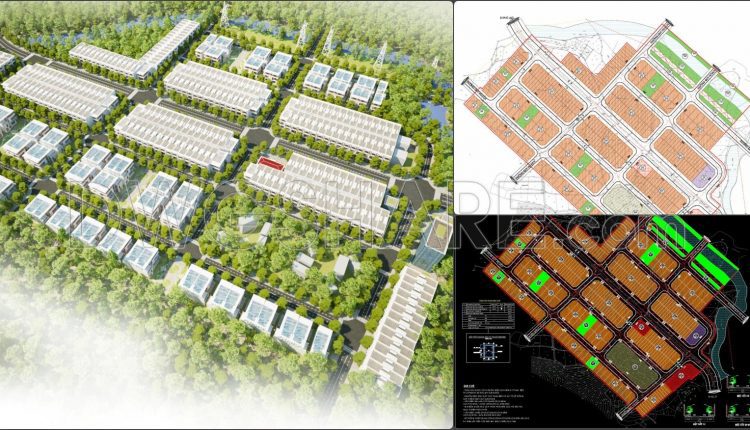 155. Download Detailed Construction Planning (1500) – Model Residential Area Cad Drawing