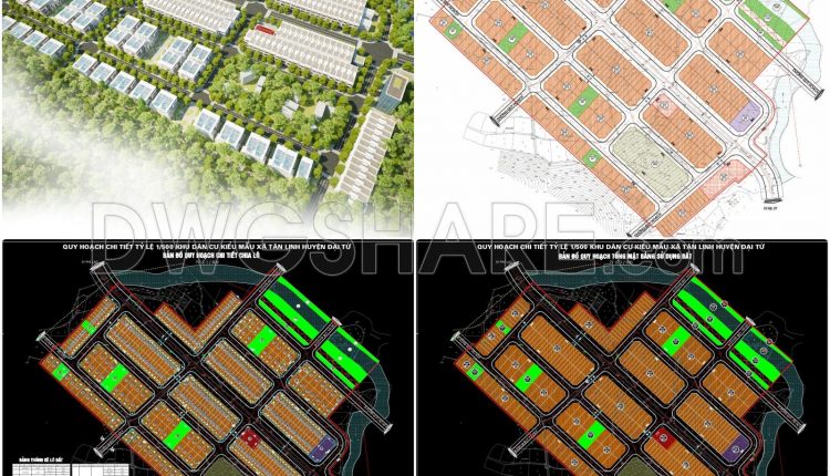 155. Download Detailed Construction Planning (1503) – Model Residential Area Cad Drawing
