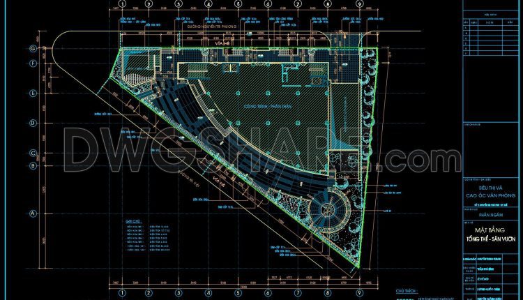166. Urban Landscape Design Drawing – Free CAD File (1)