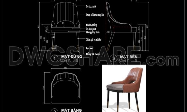 8 months ago
                

                
             273187. Free Download CAD Design of Dining Chair with Full Dimensions