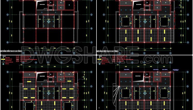 195. Free Download Cad Drawings Of Ceiling And Lighting Layout For Building Design (1)