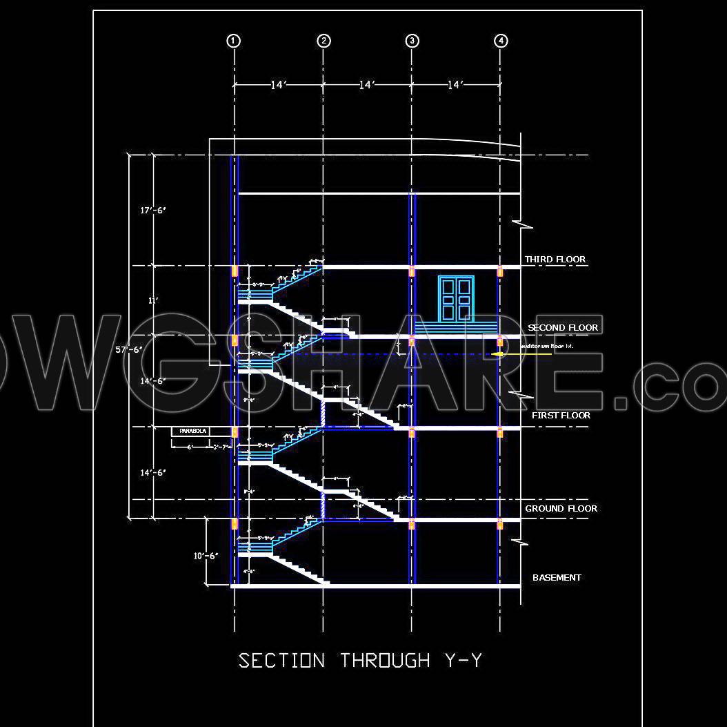 22. Free Download Architectural CAD Drawings of a Music School (2)