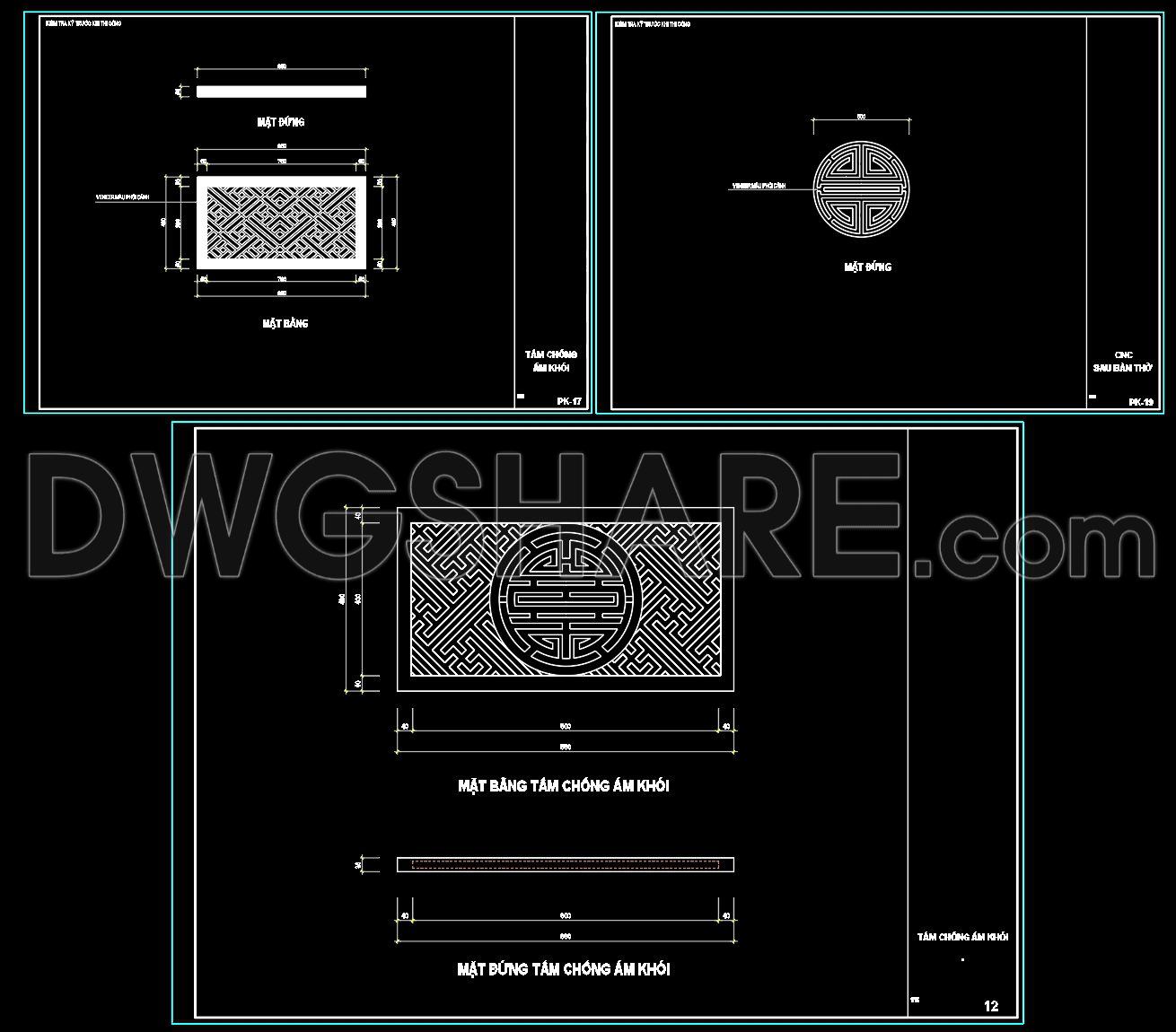 223. Tải miễn phí bản vẽ CAD chi tiết tấm CNC chống ám khói cho bàn thờ (1)