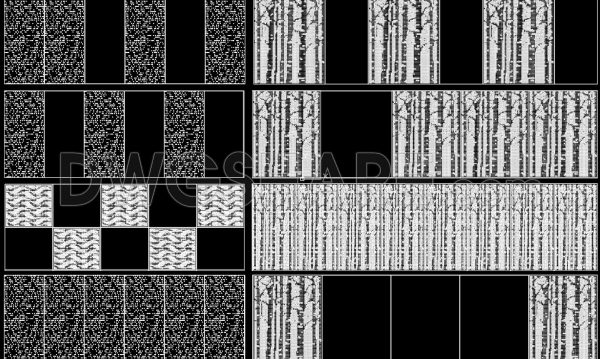 234. Free Download Perforated Panel CAD Drawing