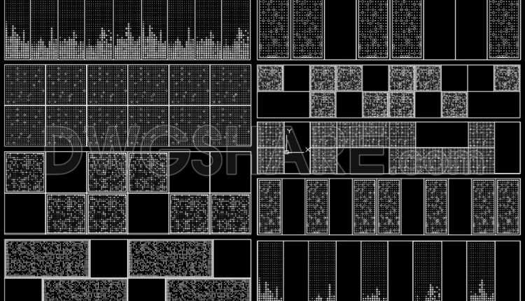 236. Free Download Perforated Panel CAD Drawing (1)