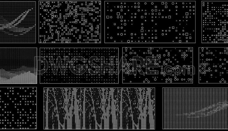 244. Free Download Perforated Panel CAD Drawing (1)