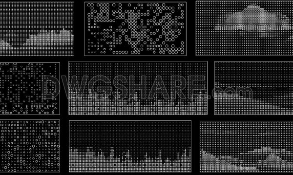 245. Free Download Perforated Panel CAD Drawing