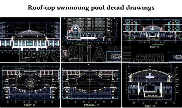 8 months ago
                

                
             1,01228. Rooftop Swimming Pool Design in Shopping Mall – Detailed CAD Drawings (Free Download)