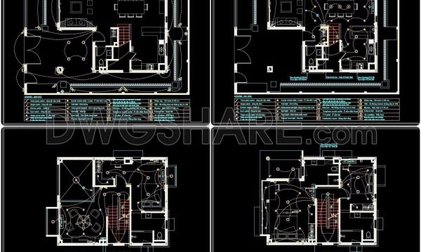 8 months ago 496306. CAD drawings for detailed electrical designs for a 4-story townhouse