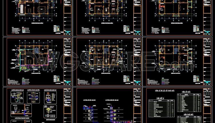 310.-cad-drawings-detailing-the-design-of-water-supply-and-drainage-systems-for-a-3-story-townhouse-1