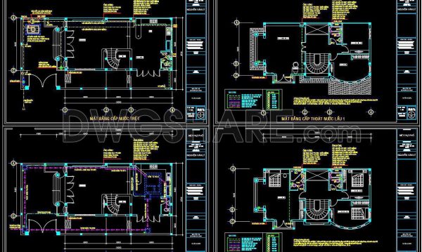 8 months ago
                

                
             445313. CAD drawings detailing the design of water supply and drainage systems for a 2-story townhouse)