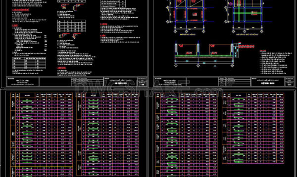 344. Free Download of Structural CAD Drawings for 5.7m x 8.5m Reinforced Concrete Townhouse