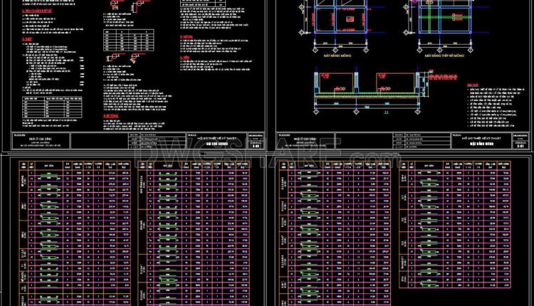 344. Free Download of Structural CAD Drawings for 5.7m x 8.5m Reinforced Concrete Townhouse (6)