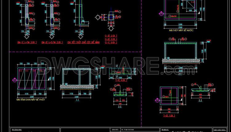 344. Free Download of Structural CAD Drawings for 5.7m x 8.5m Reinforced Concrete Townhouse (5)