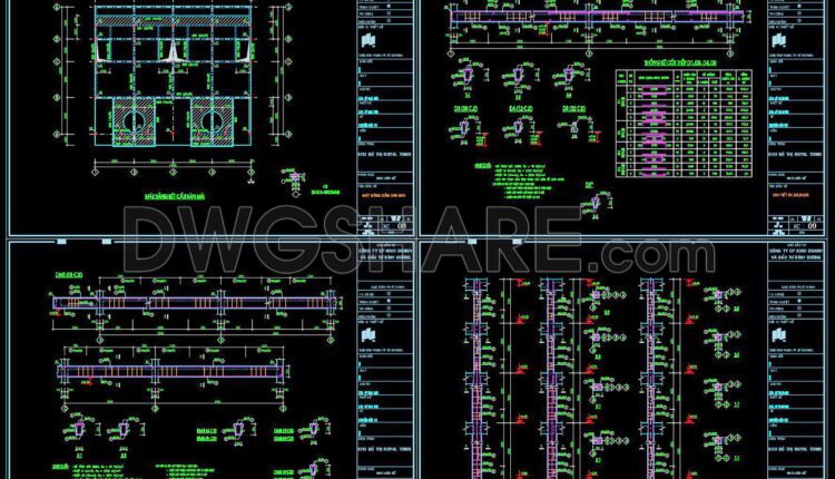 348. Free Download of Structural CAD Drawings for 20m x 20m Reinforced Concrete Townhouse (3)