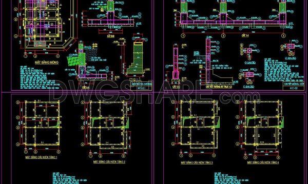 8 months ago
                

                
             317351. Free Download of Structural CAD Drawings for 8.7m x 10.7m Reinforced Concrete Townhouse