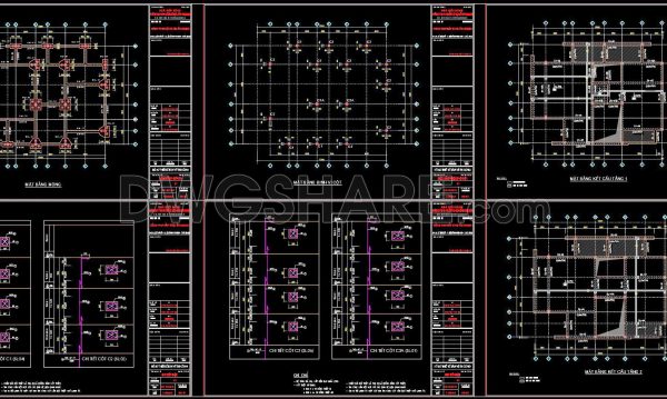 8 months ago
                

                
             313354. Free Download of Structural CAD Drawings for 9.8m x 13m Reinforced Concrete Townhouse