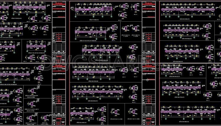 354. Free Download of Structural CAD Drawings for 9.8m x 13m Reinforced Concrete Townhouse (2)