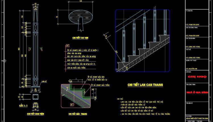 361. Free Cad Drawings Of Wooden Stairs And Railing Construction Details