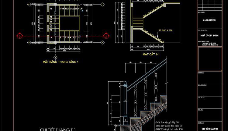 362. Download Detailed Cad Staircase Designs For Townhouses For Free (1)
