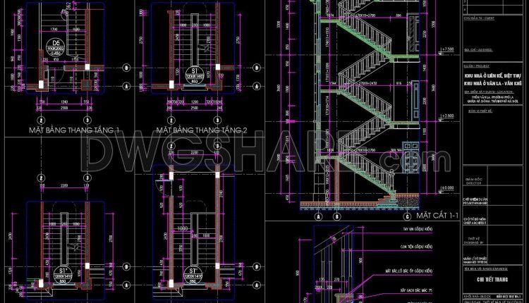 373.-free-download-detailed-cad-drawings-of-townhouse-stairs