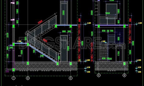 8 months ago
                

                
             460375. Free Download detailed CAD drawings of townhouse stairs