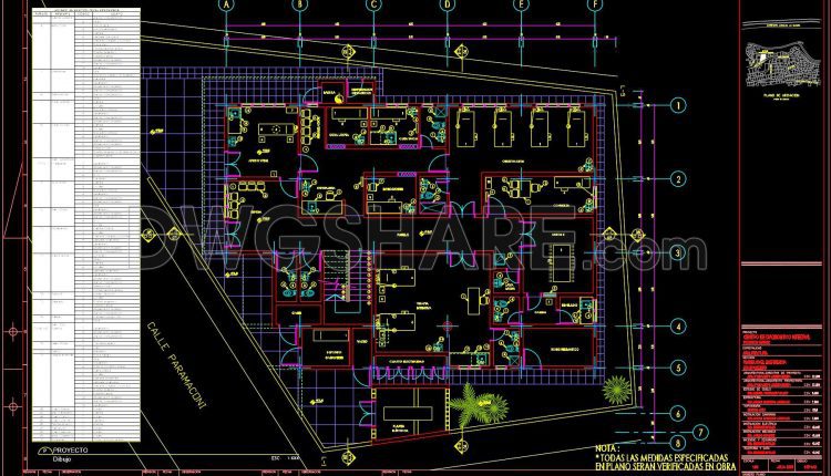 42. Free Download – Cad Floor Plan Of A Medical Diagnostic Center