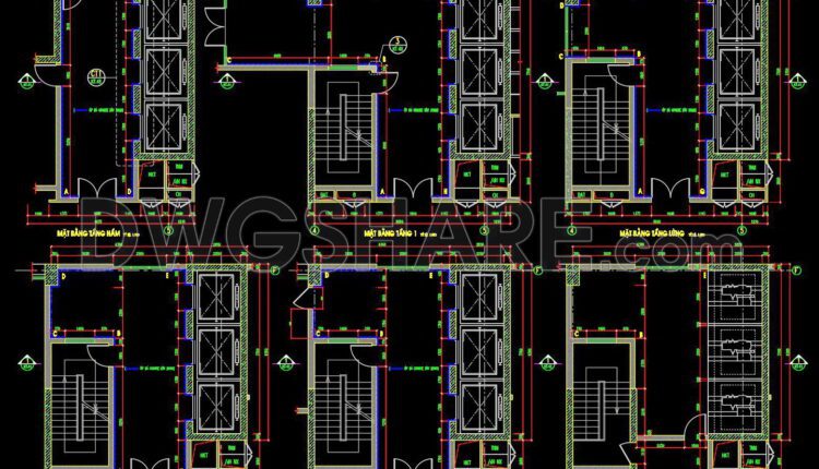 458. Download free detailed CAD drawings of elevators and car lifts (4)