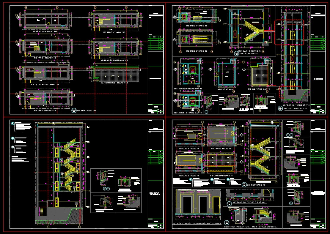 459. Download free detailed CAD drawings of office building staircases (1)