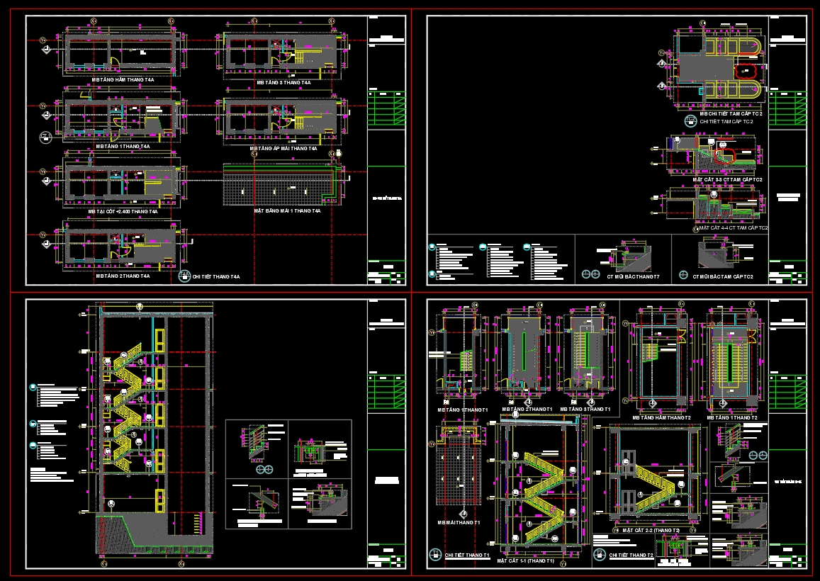 459. Download free detailed CAD drawings of office building staircases (2)