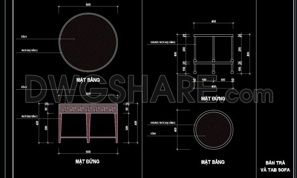 9 months ago
                

                
             21450. Free download of CAD drawings for living room coffee table details