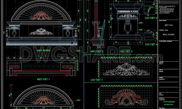 9 months ago
                

                
             1,026577. Free download of CAD drawings of European classical architectural details