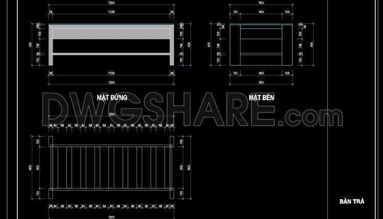 58. Get Free CAD Drawings of Coffee Table Construction Details (1)