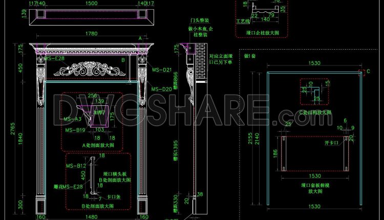 581.-download-free-detailed-cad-drawing-of-decorative-door-frame