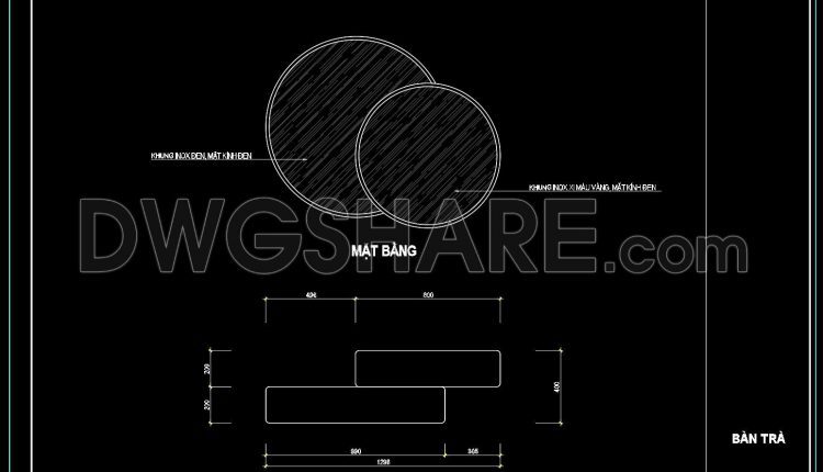 62. Free CAD Coffee Table Detail Drawings for Living Room Use (1)
